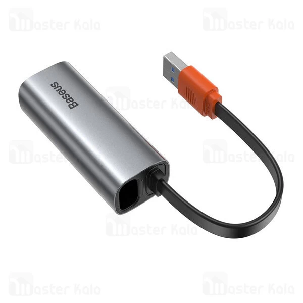 کابل تبدیل USB به LAN بیسوس Baseus Steel Cannon Series USB A Gigabit LAN Adapter CAHUB-AD0G