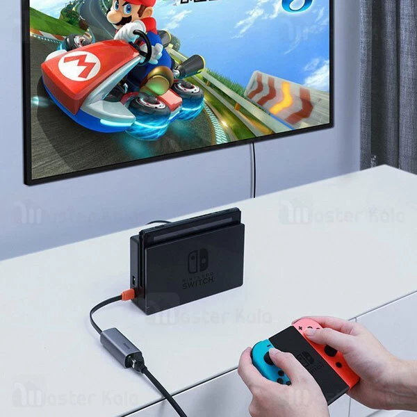 کابل تبدیل USB به LAN بیسوس Baseus Steel Cannon Series USB A Gigabit LAN Adapter CAHUB-AD0G