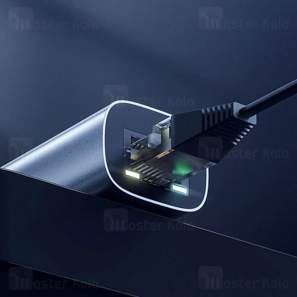 کابل تبدیل USB به LAN بیسوس Baseus Steel Cannon Series USB A Gigabit LAN Adapter CAHUB-AD0G