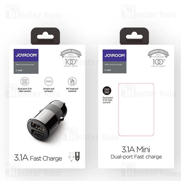 شارژر فندکی جویروم Joyroom 3.1A Dual-port Smart Car Charger C-A06