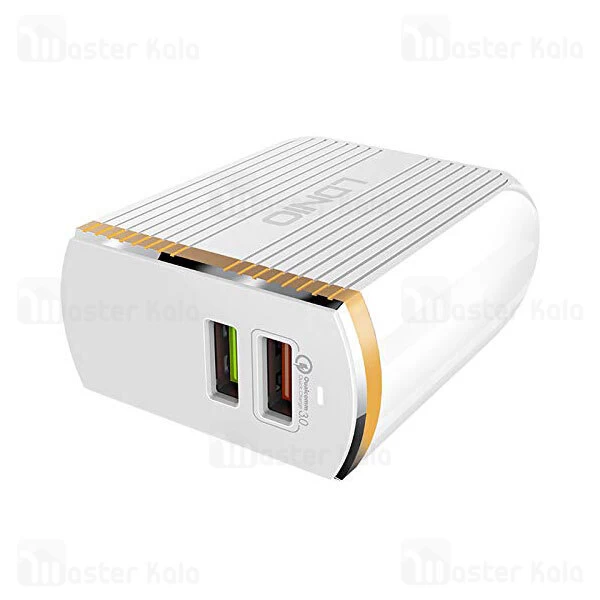 شارژر دیواری فست شارژ الدینیو LDNIO A2502Q Convert Design Travel Charger QC3.0 30W توان 30 وات