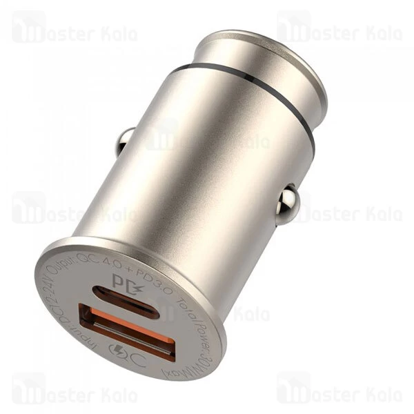 شارژر فندکی فست شارژ الدینیو LDNIO C506Q USB-C PD QC4 Fast Car Charger 30W توان 30 وات همراه با کابل