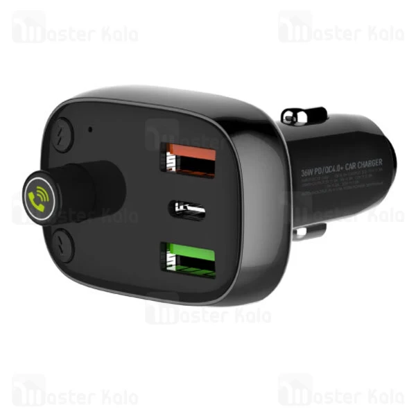 شارژر فندکی و پخش کننده بلوتوث الدینیو LDNIO C704Q Bluetooth Car Charger QC4 توان 36 وات همراه کابل
