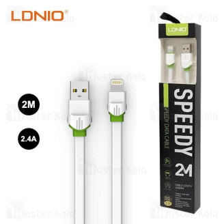 کابل لایتنینگ الدینیو LDNIO LS35 Speedy Lightning Data Cable طول 2 متر و 2.4 آمپر