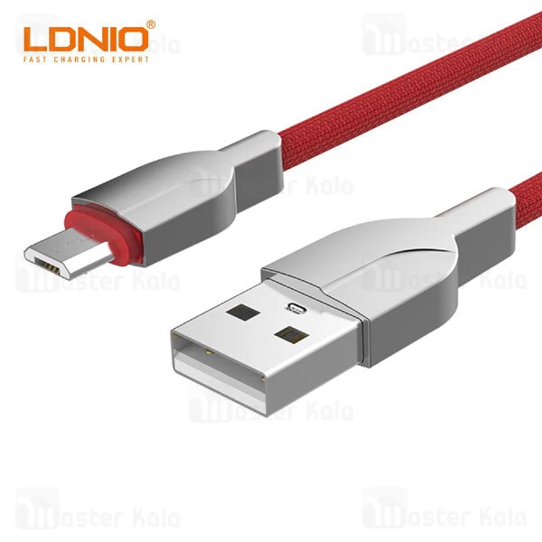 کابل میکرو یو اس بی LDNIO LS412 MicroUSB 2m 2.4A