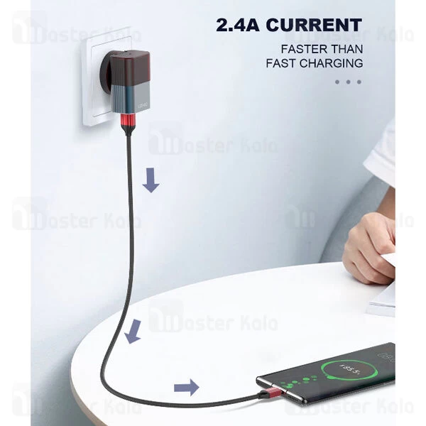 کابل لایتنینگ LDNIO LS432 Lightning 2m 2.4A