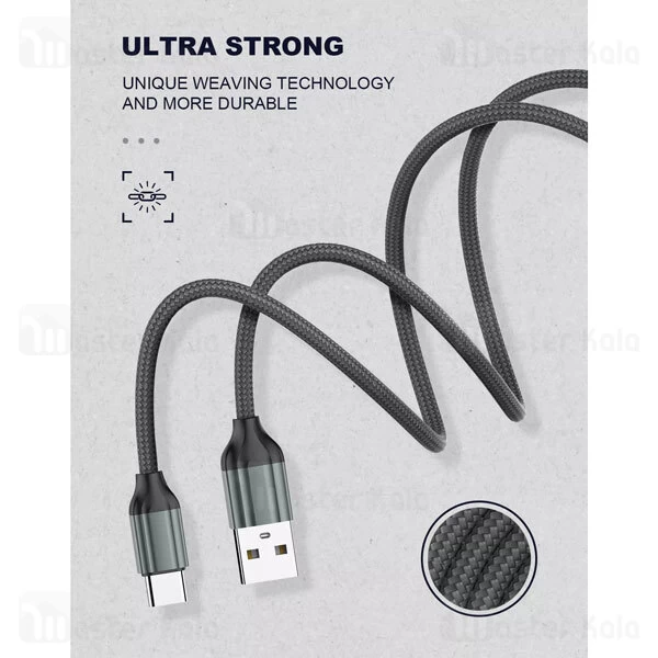 کابل تایپ سی LDNIO LS432 Type C 2m 2.4A