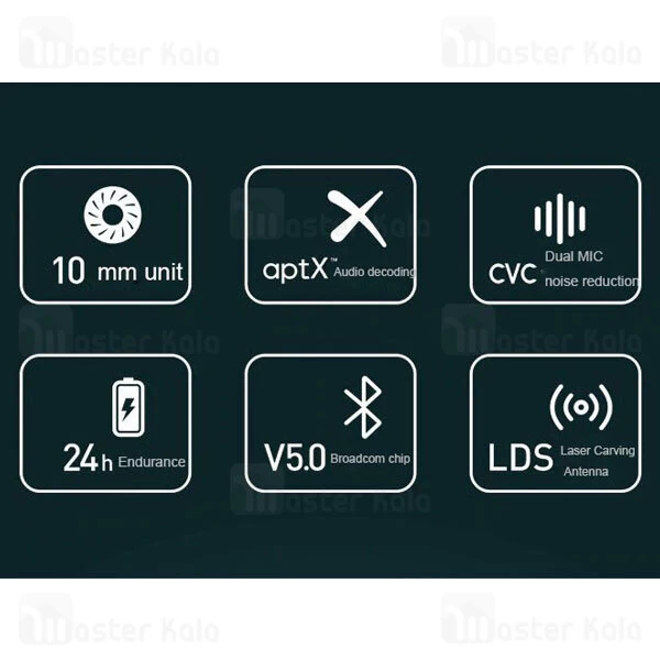 ﻿هندزفری بلوتوث Lenovo HT06 True Wireless AptX Bluetooth Earbuds