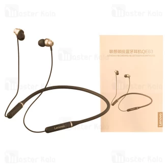 هندزفری بلوتوث گردنی لنوو Lenovo QE63 Neckband Bluetooth Earphone طراحی مگنتی
