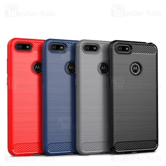 قاب محافظ ژله ای موتورولا Motorola Moto E6 Play Fiber Carbon Rugged Armor Case
