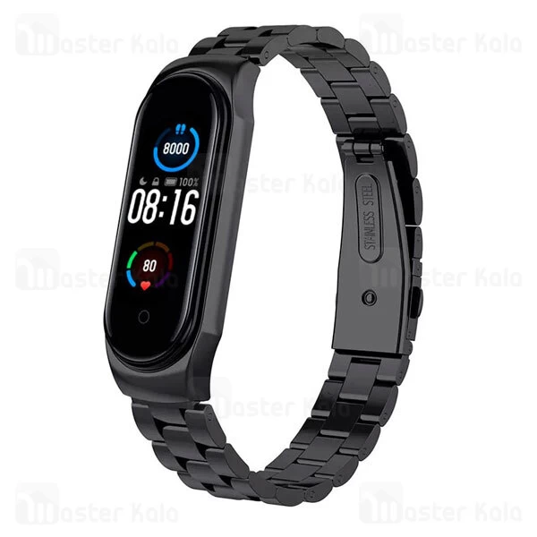 بند فلزی دستبند سلامتی شیائومی Xiaomi Mi Band 5 / 6 One Bead Wrist Strap