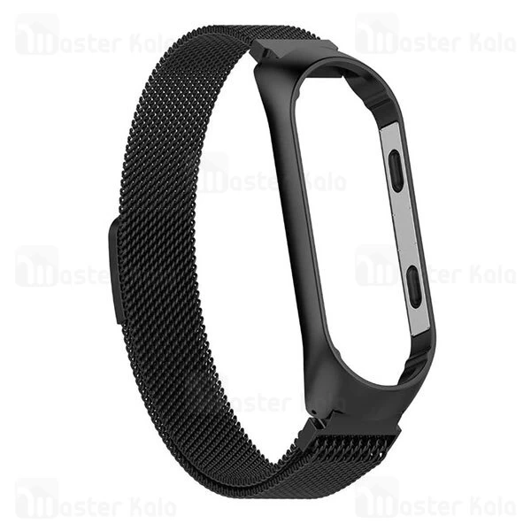 بند فلزی دستبند سلامتی شیائومی Xiaomi Mi Band 5 Stainless Steel Milanese Strap
