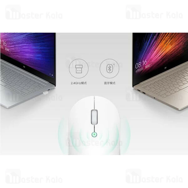 موس وایرلس سایلنت شیائومی Xiaomi Mi Silent Edition Dual Mode Mouse WXSMSBMW02 دارای 6 کلید