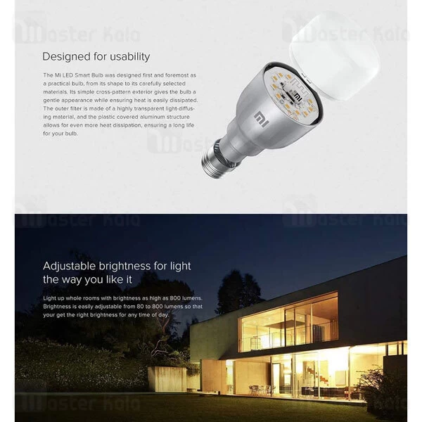 لامپ هوشمند Xiaomi Mi LED Smart Light Bulb E27 MJDP02YL 2-Pack