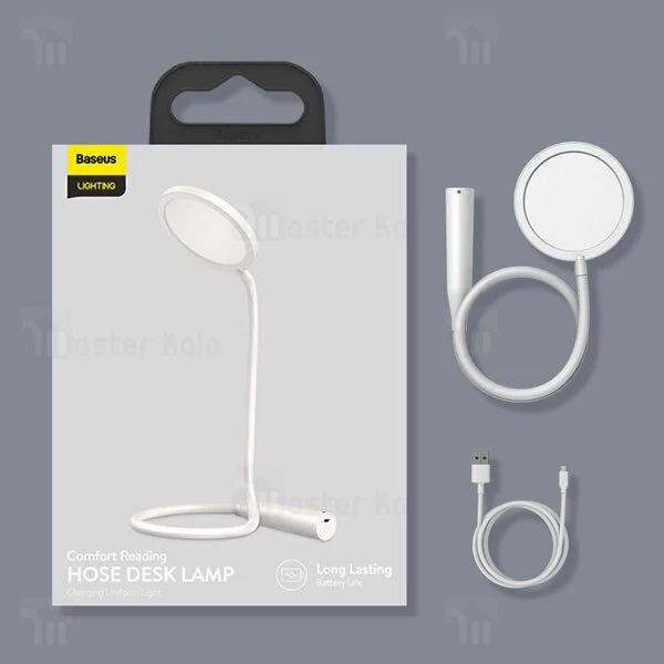 چراغ مطالعه شارژی بیسوس Baseus Comfort Reading Charging Uniform Light Hose Desk Lamp DGYR-02