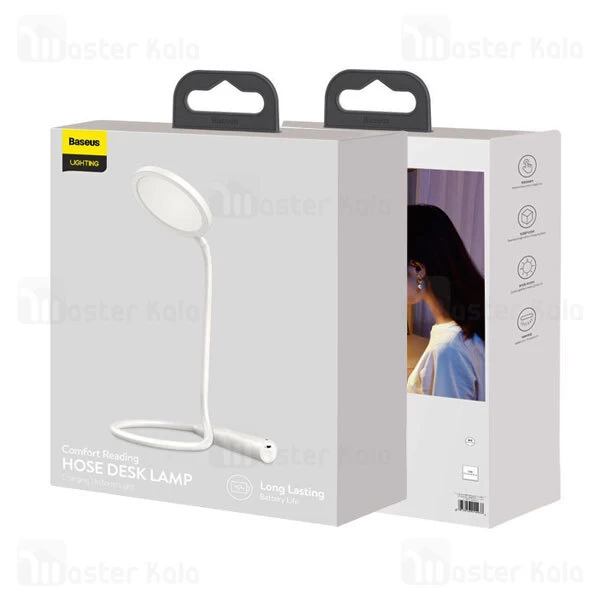 چراغ مطالعه شارژی بیسوس Baseus Comfort Reading Charging Uniform Light Hose Desk Lamp DGYR-02