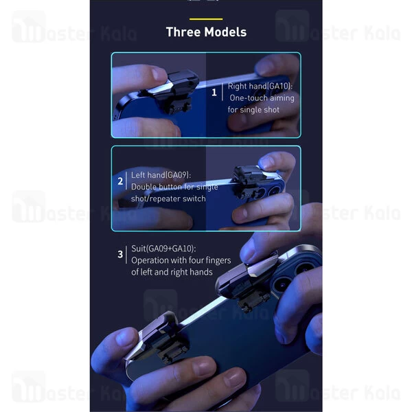 دسته بازی Baseus GAMO Mobile Game automatic combo Button GMGA10-01