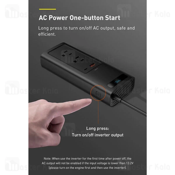 شارژر فندکی Baseus In car Inverter 150W CRNBQ-01