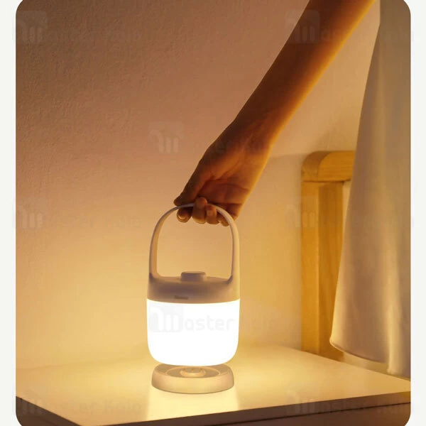 چراغ خواب Baseus Moon white Series Portable Wireless Light Lamp DGYB-02