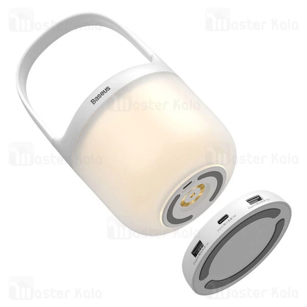 چراغ خواب Baseus Moon white Series Portable Wireless Light Lamp DGYB-02