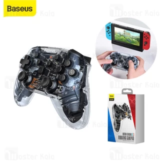 دسته بازی بلوتوثی بیسوس Baseus SW Motion Sensing Vibrating Gamepad Transparent GMSWA-01