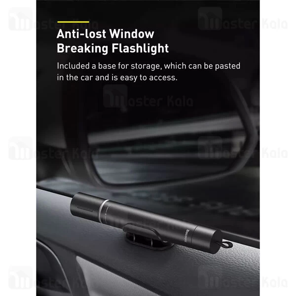 چکش اضطراری Baseus Savior Window Breaking Flashlight CRSFH-B01
