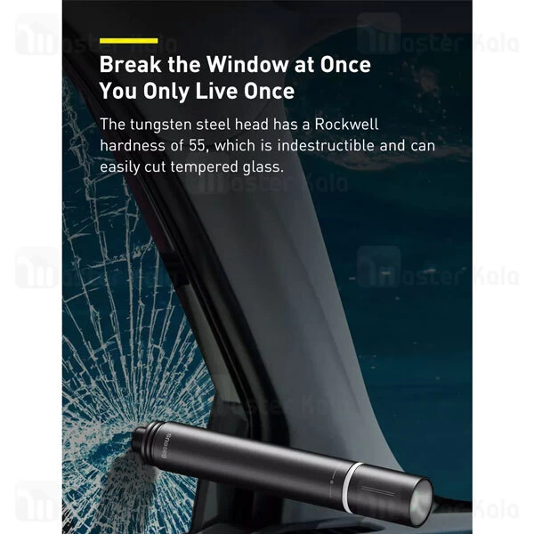 چکش اضطراری Baseus Savior Window Breaking Flashlight CRSFH-B01