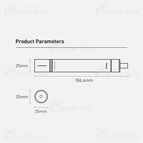 چکش اضطراری Baseus Savior Window Breaking Flashlight CRSFH-B01