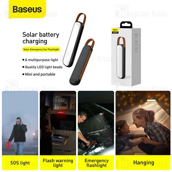 چراغ اضطرار خورشیدی Baseus Solar Emergency Car Flashlight CRYJD01-01
