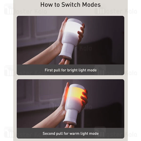 چراغ اضطرار Baseus Moon white Series Portable Wireless Light Lamp CRYJD01-A02