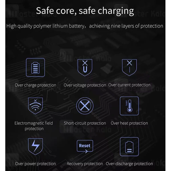 پاوربانک 10000 فست شارژ باوین Bavin PC085 QC3 PD Type C Power Bank 18W توان 18 وات