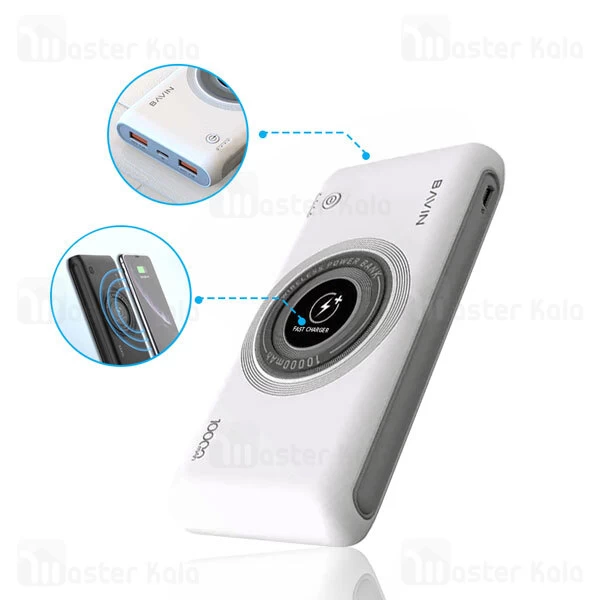 پاوربانک باوین Bavin PC095 QC3 PD 18W Type C 10000mAh Power Bank