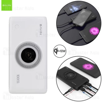 پاوربانک وایرلس 10000 فست شارژ باوین Bavin PC095 QC3.0 Wireless Power Bank 10W توان 10 وات