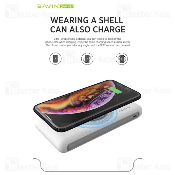 پاوربانک باوین Bavin PC095 QC3 PD 18W Type C 10000mAh Power Bank