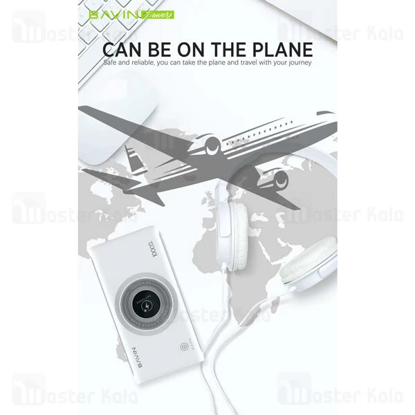 پاوربانک باوین Bavin PC095 QC3 PD 18W Type C 10000mAh Power Bank