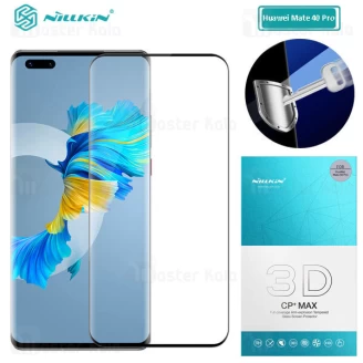 محافظ صفحه شیشه ای دورچسب تمام صفحه نیلکین Huawei Mate 40 Pro 3D CP+ Max