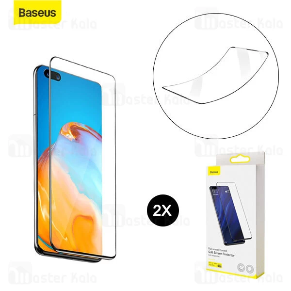 پک 2 تایی محافظ نانو تمام صفحه خمیده بیسوس هواوی Huawei P40 Pro Baseus SGHWP40P-KR01
