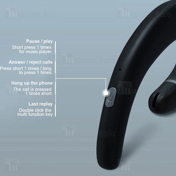 هدست بلوتوث تک گوش جویروم Joyroom Bone Conduction Ear-hook Headphones JR-P5