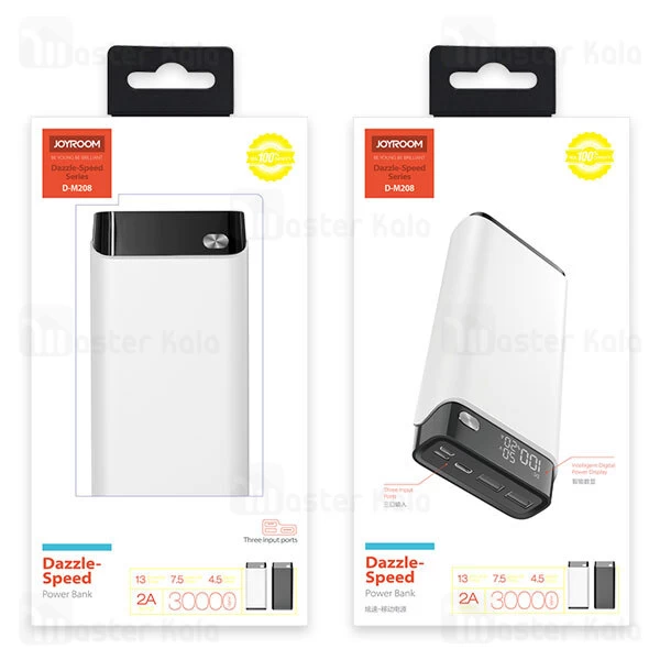 پاوربانک 30000 جویروم Joyroom Dazzle-Speed Series Power Bank D-M208 توان 2 آمپر