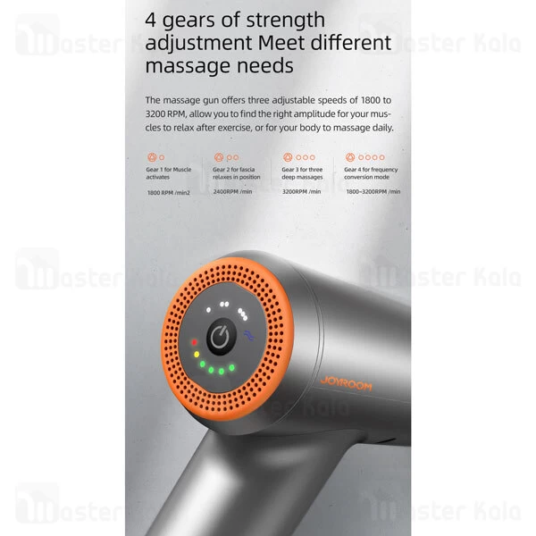 ماساژور Joyroom JR-GH101 Gun Muscle Massager EU 60W