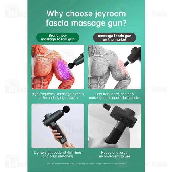 ماساژور Joyroom JR-GH102 Gun Muscle Massager 80W