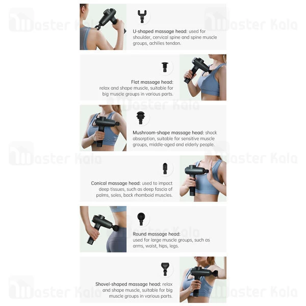 ماساژور Joyroom JR-GH102 Gun Muscle Massager 80W