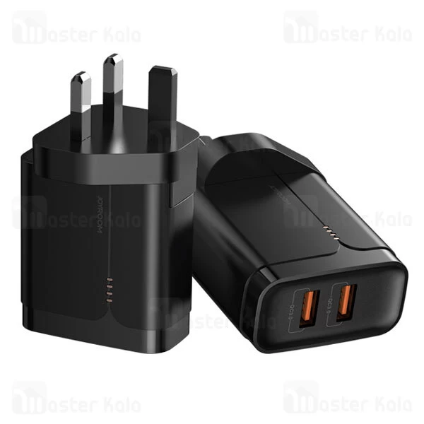 شارژر دیواری جویروم Joyroom L-QQ361 Dual Port Travel Charger 36W QC UK Plug توان 3 آمپر