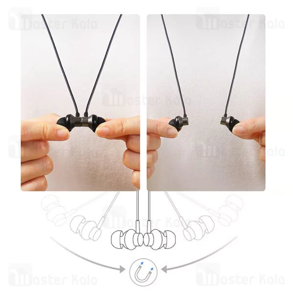 هندزفری بلوتوث جویروم Joyroom Neck-Band Wireless Bluetooth Headphone JR-D7 طراحی مگنتی و ضد آب