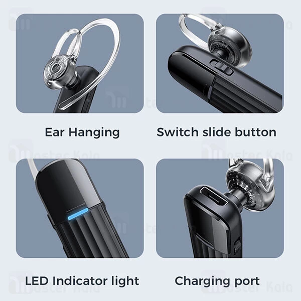 هدست بلوتوث تک گوش جویروم Joyroom Single Side Bluetooth Headset JR-B01