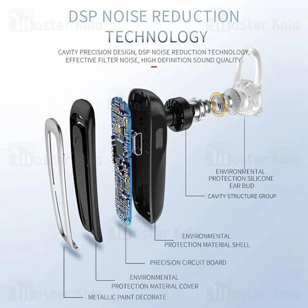 هدست بلوتوث تک گوش جویروم Joyroom Single Side Wireless Headset MG-BL1 HiFi