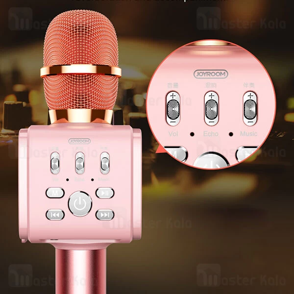 میکروفون بی سیم و هولدر گوشی جویروم Joyroom Wireless Microphone JR-MC3 with Mobile Holder