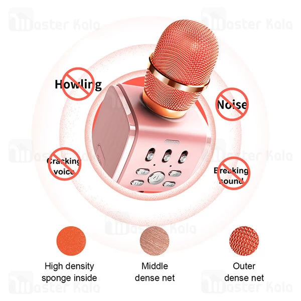 میکروفون بی سیم و هولدر گوشی جویروم Joyroom Wireless Microphone JR-MC3 with Mobile Holder