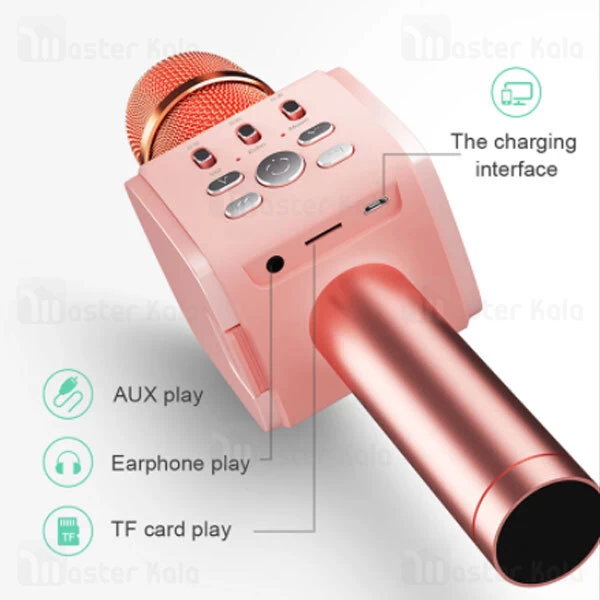 میکروفون بی سیم و هولدر گوشی جویروم Joyroom Wireless Microphone JR-MC3 with Mobile Holder