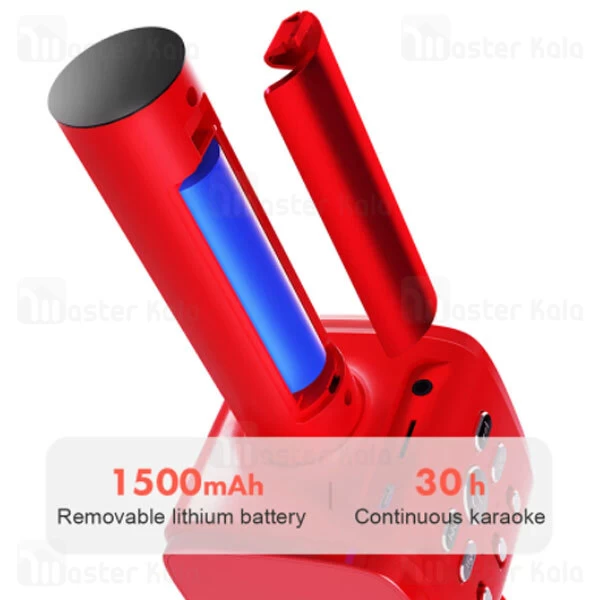 میکروفون بی سیم و هولدر گوشی جویروم Joyroom Wireless Microphone JR-MC3 with Mobile Holder